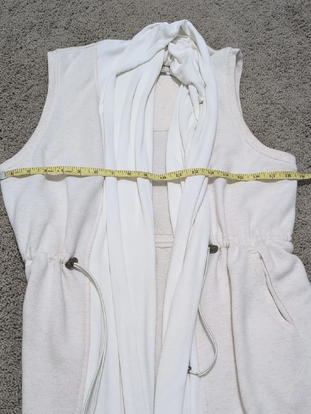 Anthropologie Saturday Sunday Midi Open Waterfall Sweater Vest Duster Sz Medium - Picture 12 of 13